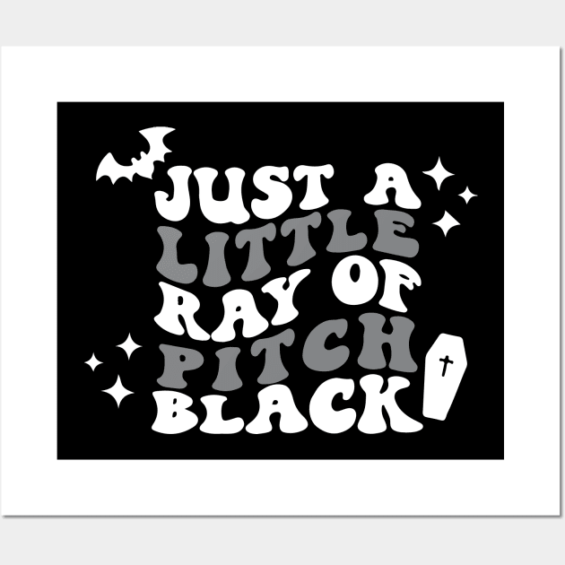 Just a Little Ray of Pitch Black Wall Art by Capricorn Jones